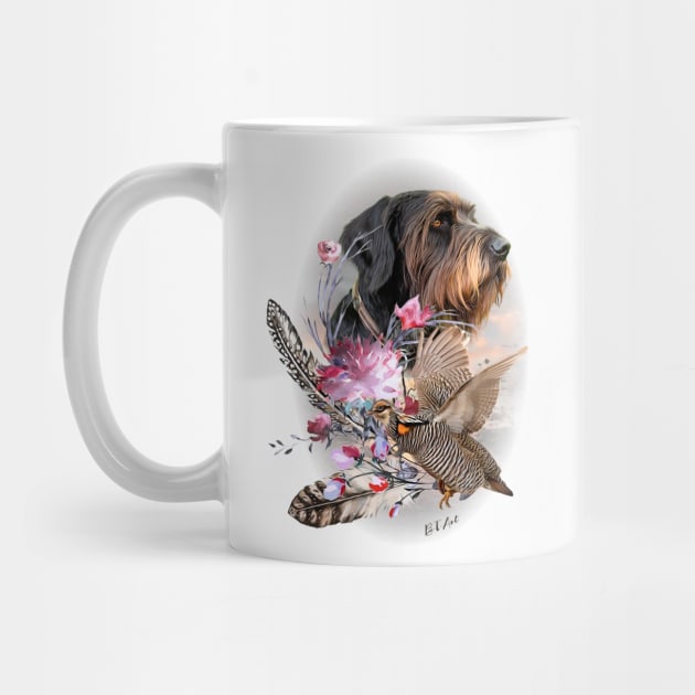 German Wirehaired Pointer hunting woodcock by German Wirehaired Pointer 